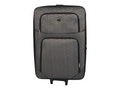 SMTE - Trolley 1 Piece Fabric Travel Luggage Spinner-Grey - 88 cm