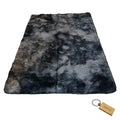 SMTE - Luxurious Fluffy Carpet: Softness and Style for Your Space with  KeyringGrey mix
