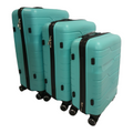 SMTE - Acesa Hard Shell Elite Suitcase Set 3 Piece - Turquoise