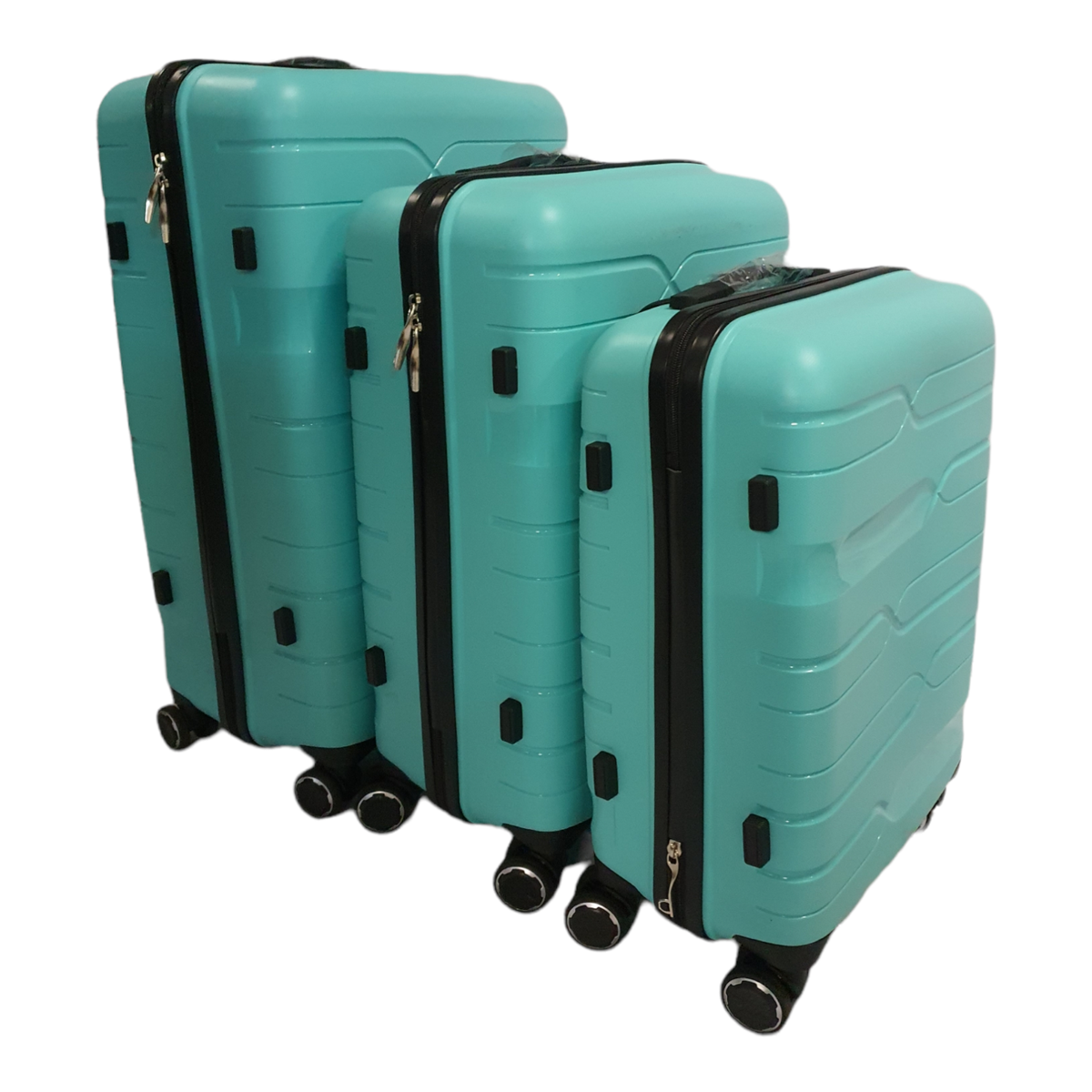 SMTE - Acesa Hard Shell Elite Suitcase Set 3 Piece - Turquoise