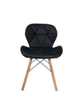 SMTE -  658 Upholstered Dining ChairBlack PU Leather