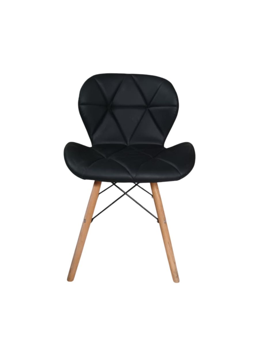 SMTE -  658 Upholstered Dining ChairBlack PU Leather