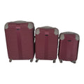 SMTE - Quality Hardshell Luggage Bags - Blue - F20 - Red