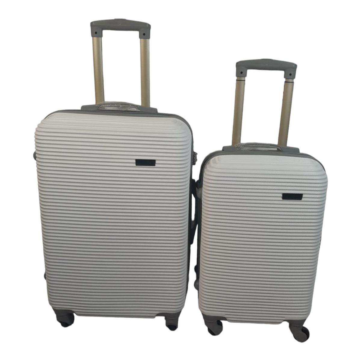 SMTE -  Hard Outer Shell Luggage2 PieceWhite