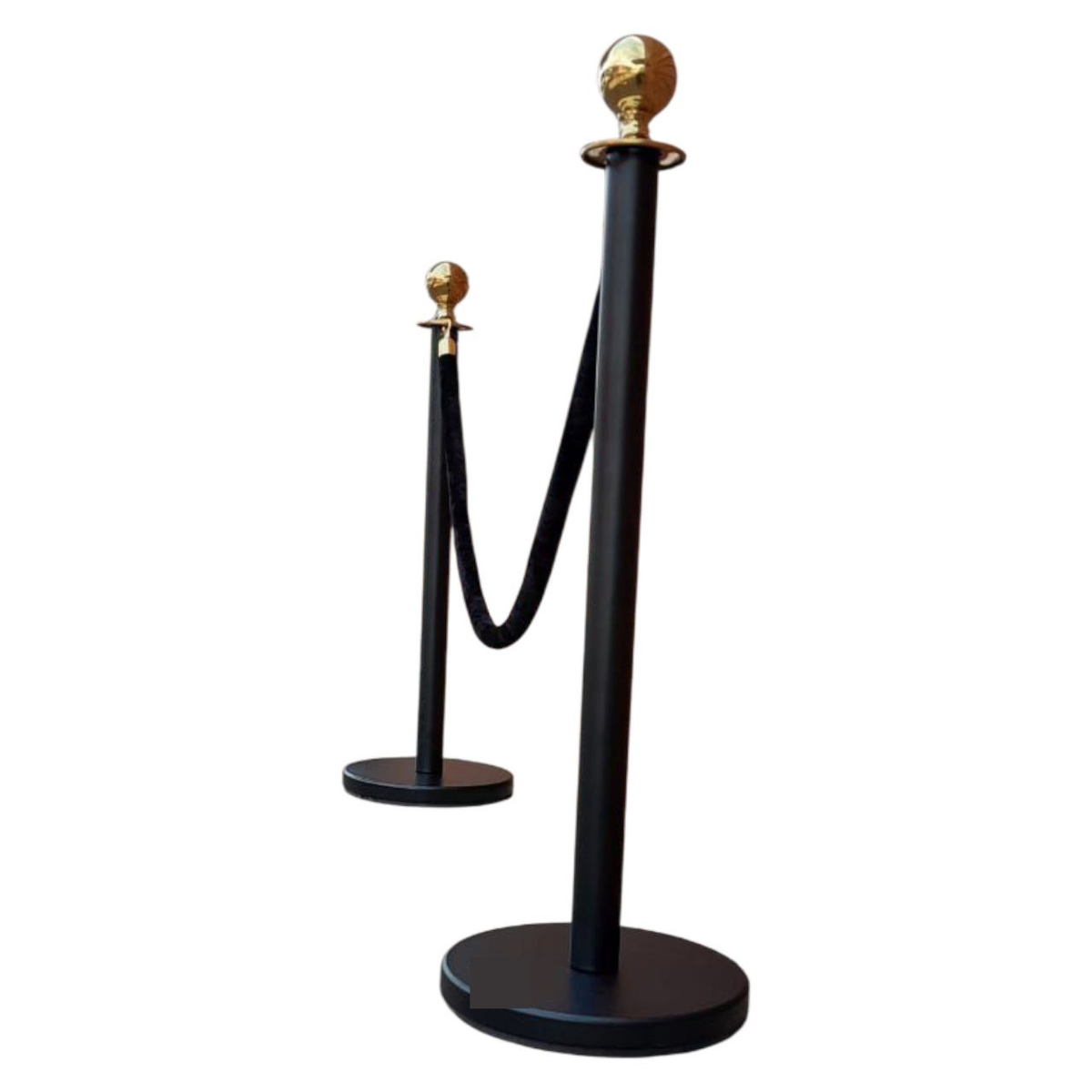 SMTE - Velvet Rope Stanchion Barrier1 Set (Red & Gold)