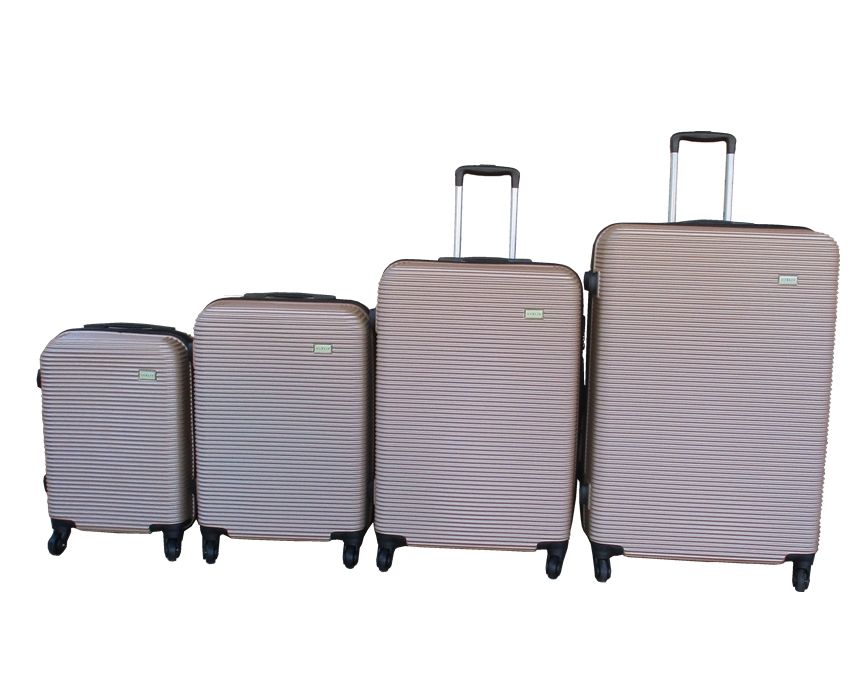 SMTE - Stylish Travel Luggage Suitcase Bag Set4PieceGold