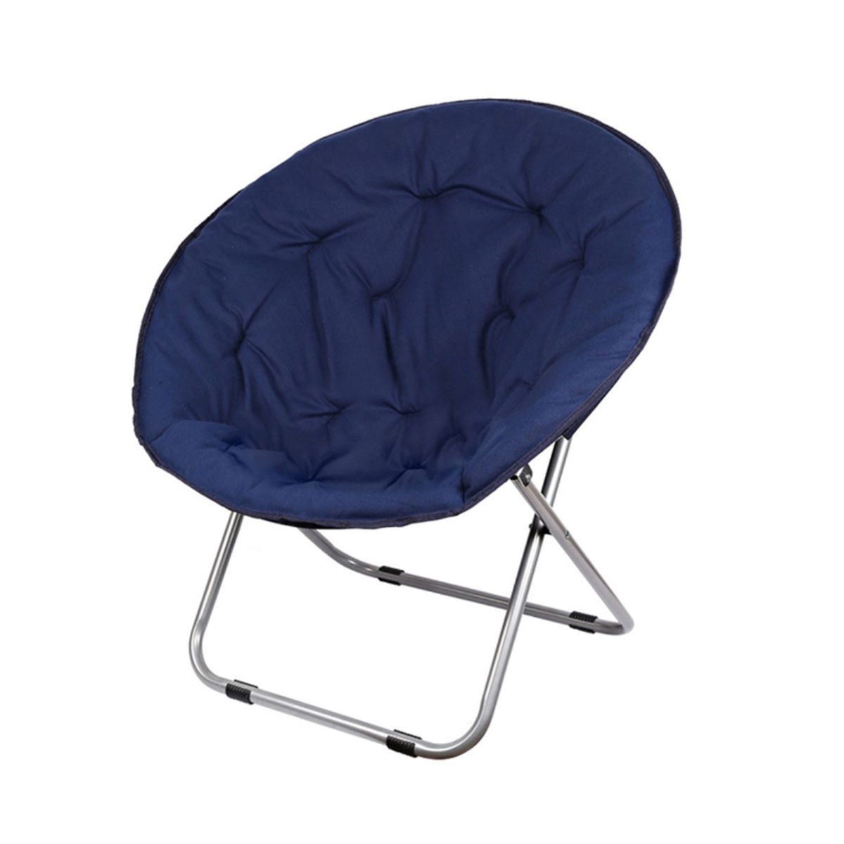 SMTE - Moon Chair Seat Stool Saucer Chairs Soft Folding - Blue