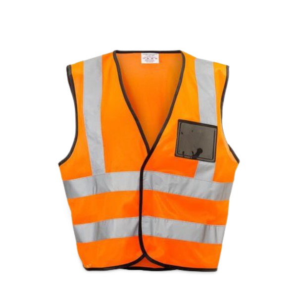 SMTE - Reflective Zip Safety Vest - Orange
