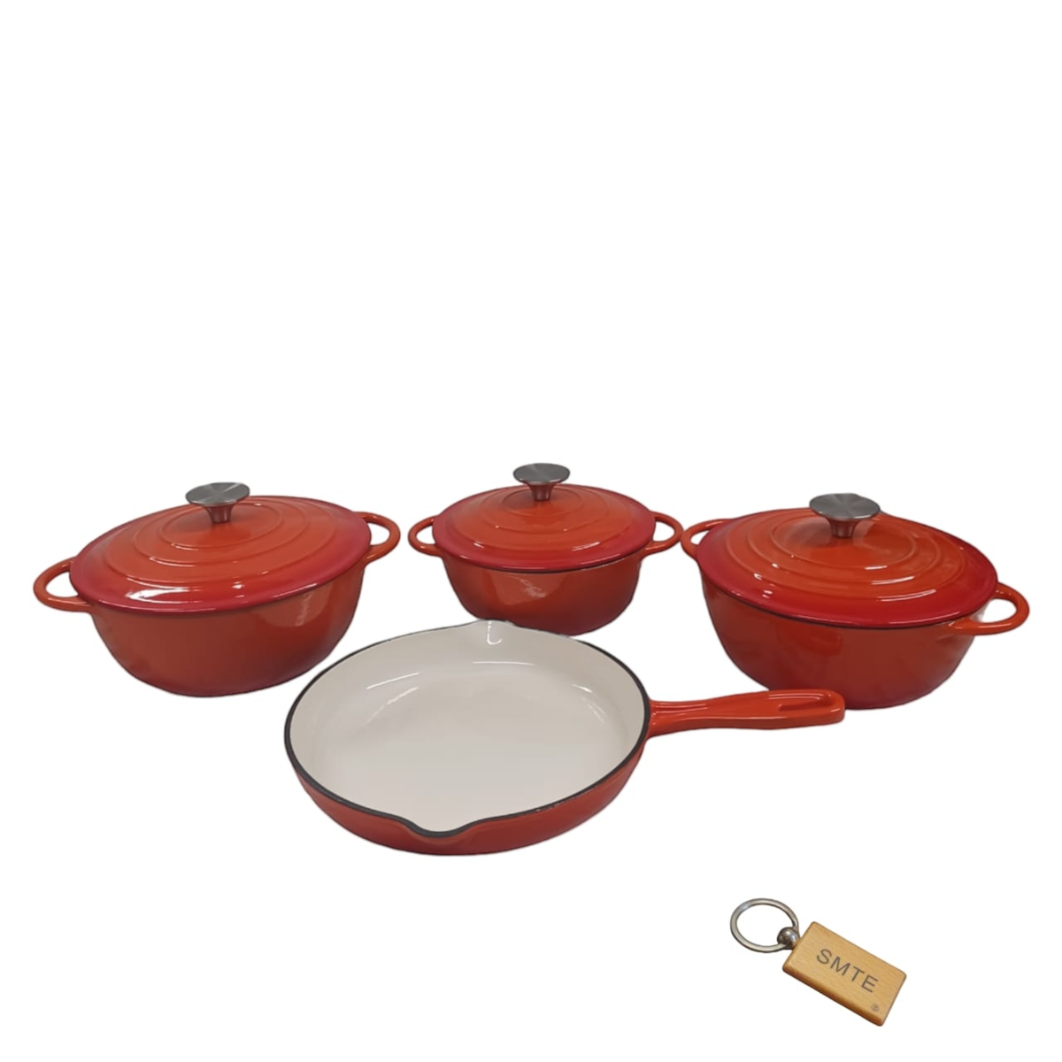 SMTE - 7Piece Nonstick Cookware SetOrange