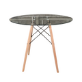 SMTE - Luna Glass Top - Kitchen & Dining Table