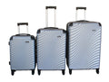 SMTE - 3 Piece Travel 30Inch Luggage Suitcase Bag SetStylishSilver