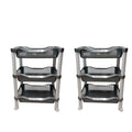 SMTE - SpaceMax: 3Tier Organizer Rack Set of 2Grey
