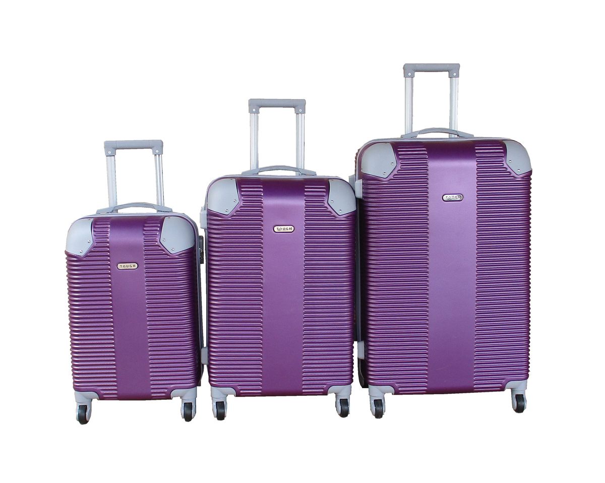 SMTE - Travel 28Inch Luggage Suitcase Bag SetStylish3PiecePurple