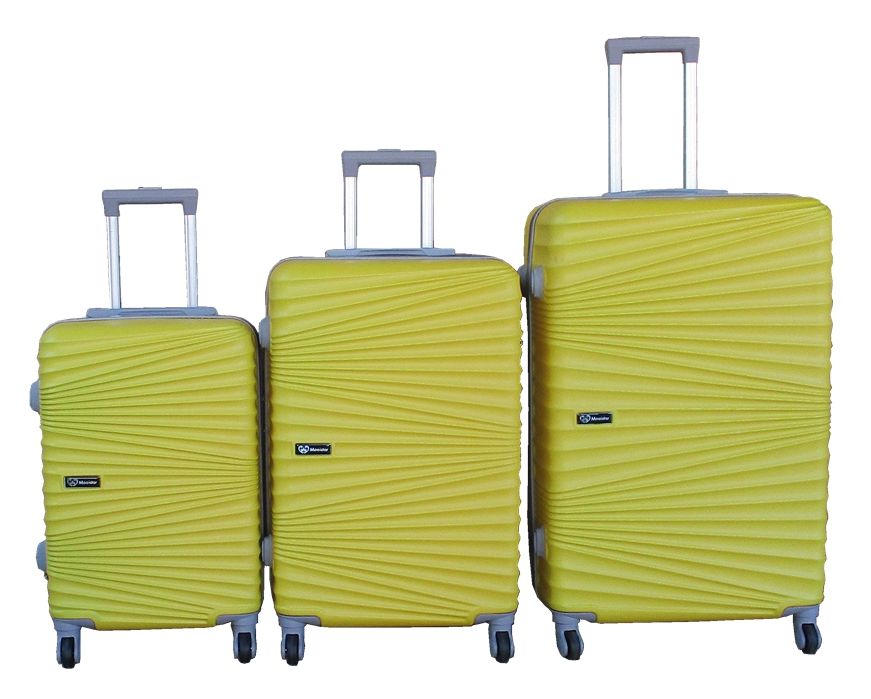 SMTE - 3Piece Travel Luggage SetStylish & ConvenientYellow