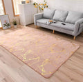 SMTE - Soft Rug with Gold Finish - Beige