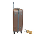 SMTE - DurableElegance: Smart and Stylish Travel ABS Suitcase Medium 65cm with  KeyringRosegold