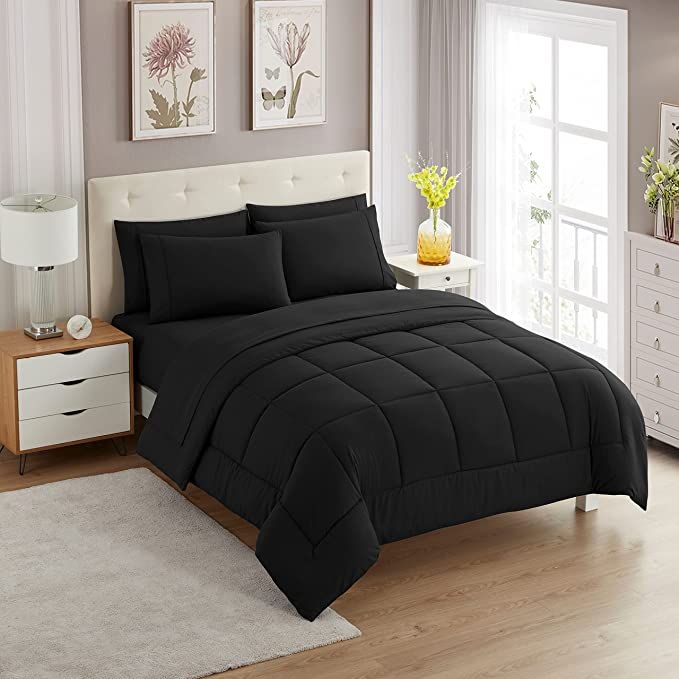 SMTE - Plain Rio Comforters - Black