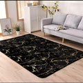 SMTE - Soft Rug with Gold Finish - Black