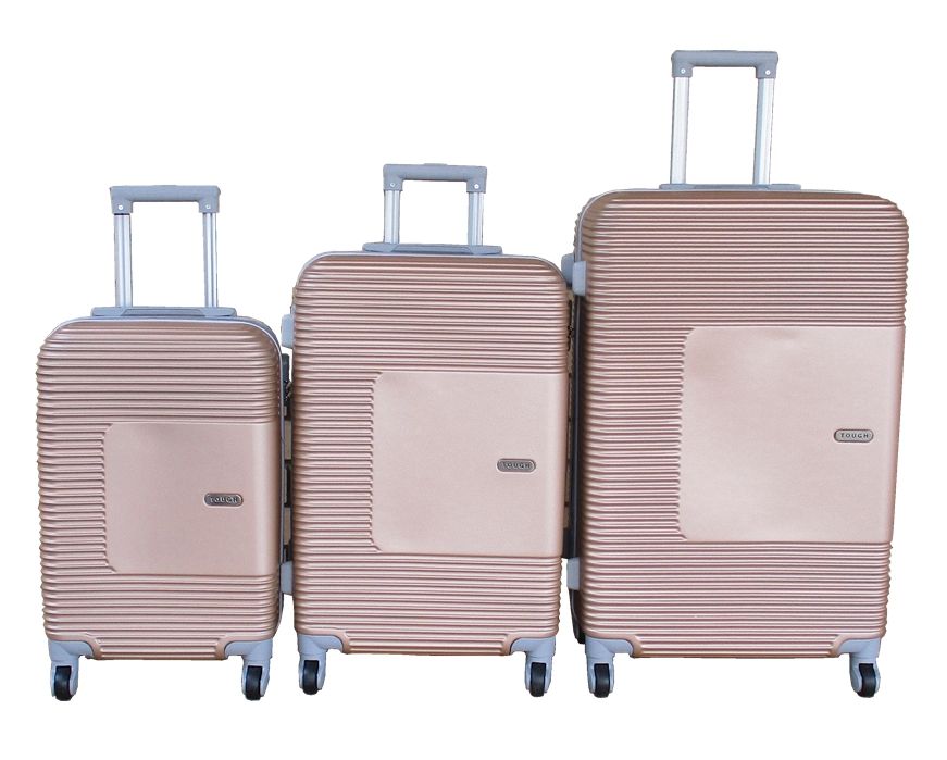 SMTE - 3 Piece Rose Gold Luggage SetDurable,Stylish,TSA,4Wheel Spinner Suitcases