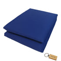SMTE - Luxurious Microfiber Bed Sheets: 150x189cm+ KeyringBlue