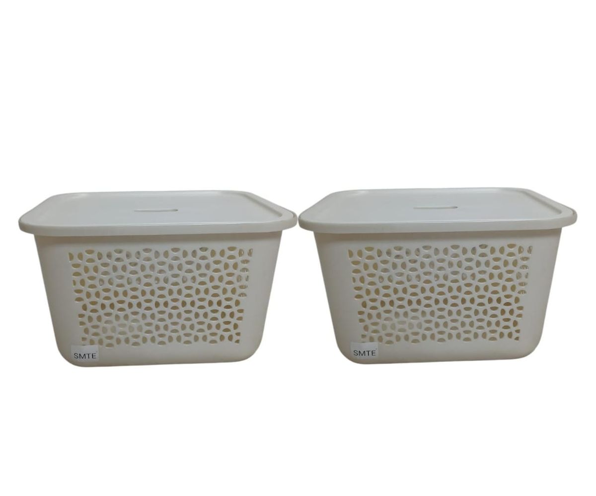 SMTE - 20L Storage Basket Cream Set of 2