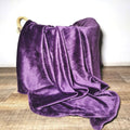 SMTE - Blanket Throw Flannel Fleece - 150 x 200cm - Plum