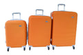SMTE - 3Piece Hard Shell Luggage SetOrangeLightweight/Durable