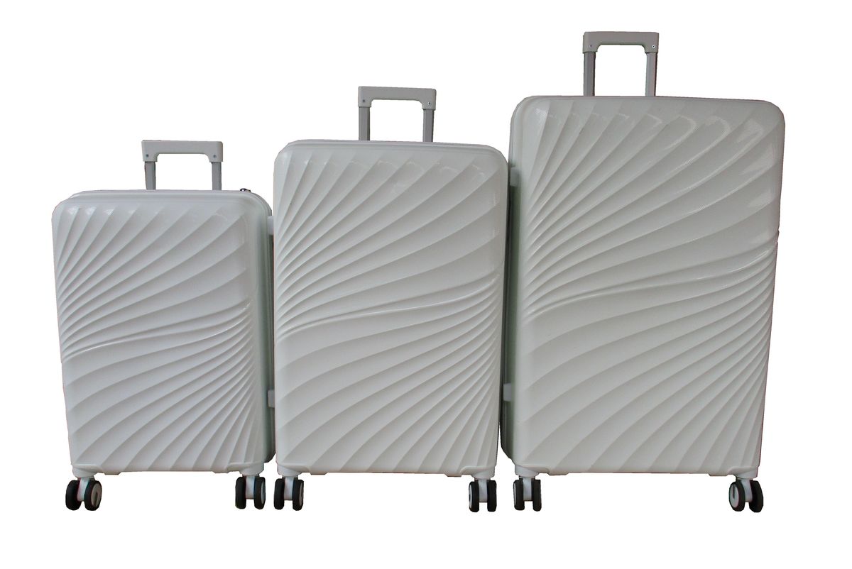 SMTE - Unbreakable Premium 3Piece PP Luggage SetTSA Lock, Spinner Wheels