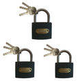 SMTE - 3 x Security Lock Iron Shackle 60mm