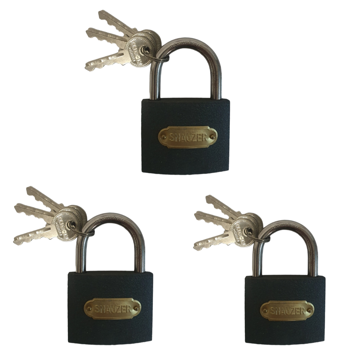 SMTE - 3 x Security Lock Iron Shackle 60mm