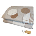 SMTE - Premium Plane Bedspread: Elevate Your Bedroom with Timeless+ KeyringBrown Polka