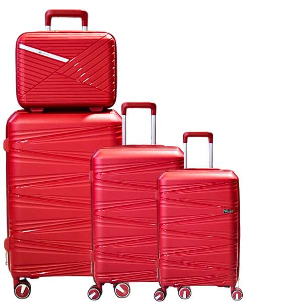 SMTE - Mooistar Travel Luggage Bag Set 4 Pieces Red