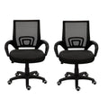 SMTE - Office Chairs Ergonomic Mid-Back -2 Pack –Black Color