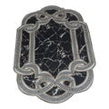 SMTE -  Quality Large 3D Printed European Style Rug - Black & White - F1 - B19