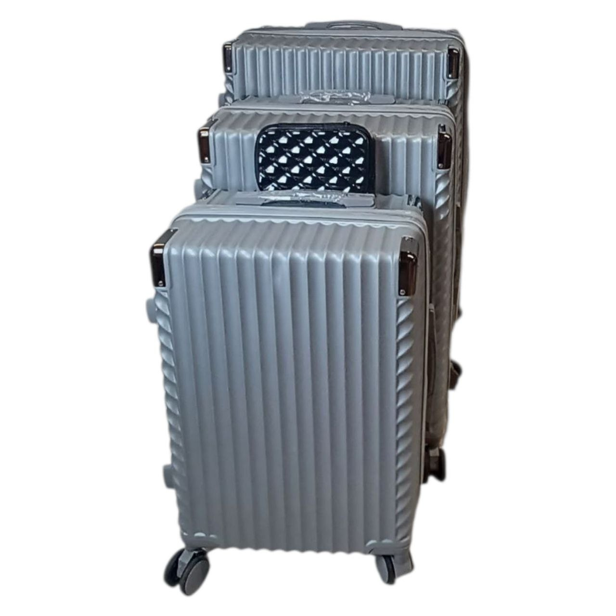 SMTE - 4Piece Galaxy Travel Luggage SetSilver