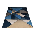 SMTE - 200cm by 150cmModern 3D Geometric Design Area Rug A7 With  Keyring