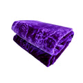 SMTE - Queen Size Quality IYWA Super soft Blanket Embossed Pattern - Violet