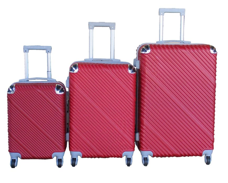 SMTE - 3Piece Travel Luggage Suitcase Bag SetStylish, and ConvenientRed