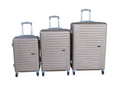 SMTE - Gold ABS Hardshell Luggage Set Spinner Wheels 3PCS Set Small,Medium,Large