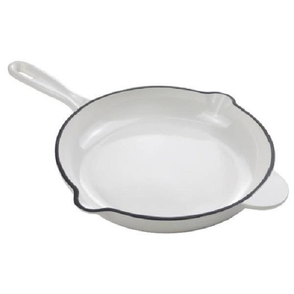 SMTE - White Cast Iron Saucepan