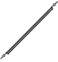 SMTE - Sastro Expandable Curtain Double Rod With Twisted Cage Finial - 2m Double - Black