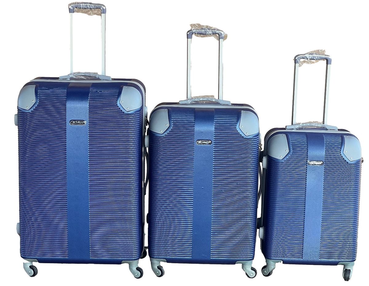 SMTE - Le Emporer3 Piece Luggage SetLight Weight SuitcaseNavy
