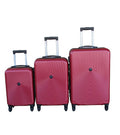 SMTE - 3Piece Travel 27Inch Luggage Suitcase Bag SetStylishWine Red
