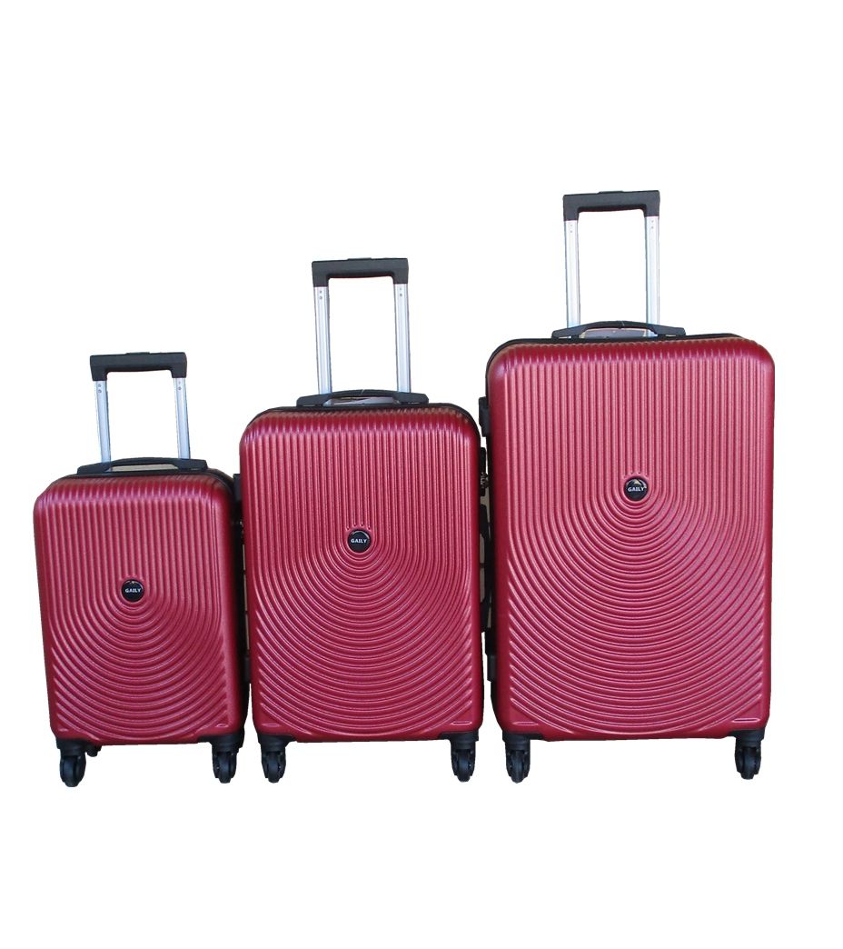 SMTE - 3Piece Travel 27Inch Luggage Suitcase Bag SetStylishWine Red