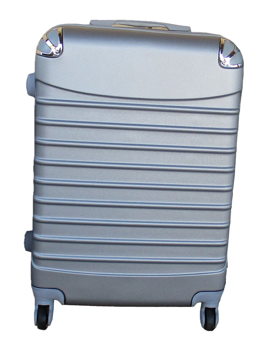 SMTE - Luggage Suitcase - 24-inch - 1 Piece - Silver