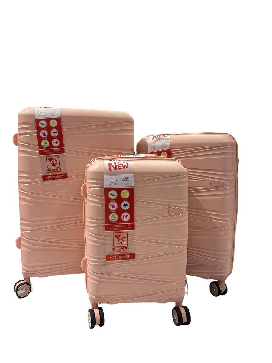 SMTE - RootCo3 Piece SuitcasesPink