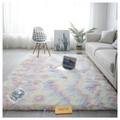 SMTE - New Premium Fluffy Carpet/Rug & Complementary Tieback and KeyringRainbow