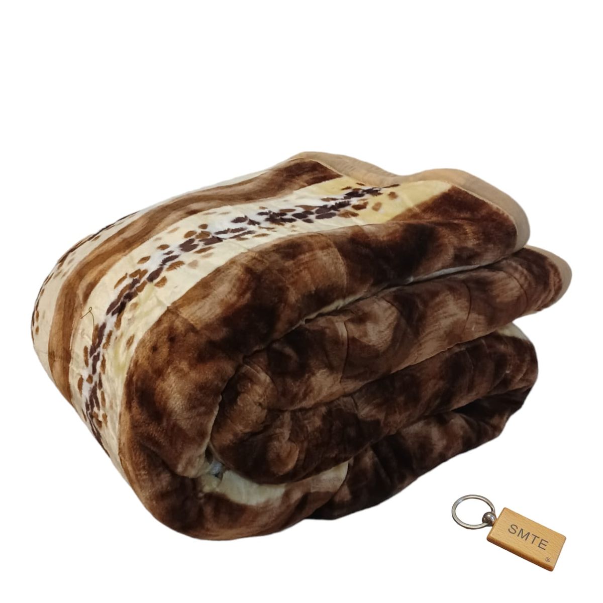 SMTE - Double Comfort: 2Ply Blanket CollectionB18+ KeyringBrown