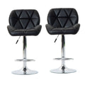 SMTE - Padded Bar Stools - Set of 2 - Black