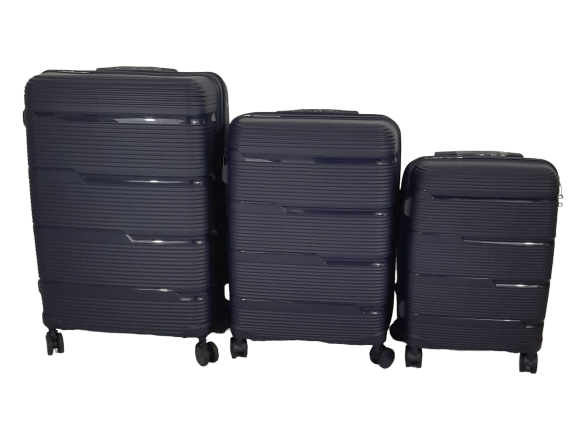 SMTE - Acesa Hard Shell Elite Suitcase Set 3 Piece - Blue